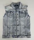 Veste à patchs bleue claire de marque Black Premium - tailles S à 3XL