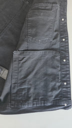 Veste à patches sur mesure noire