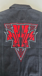 Veste à patchs customisée de marque Hellfest 2024 - tailles S à 2XL