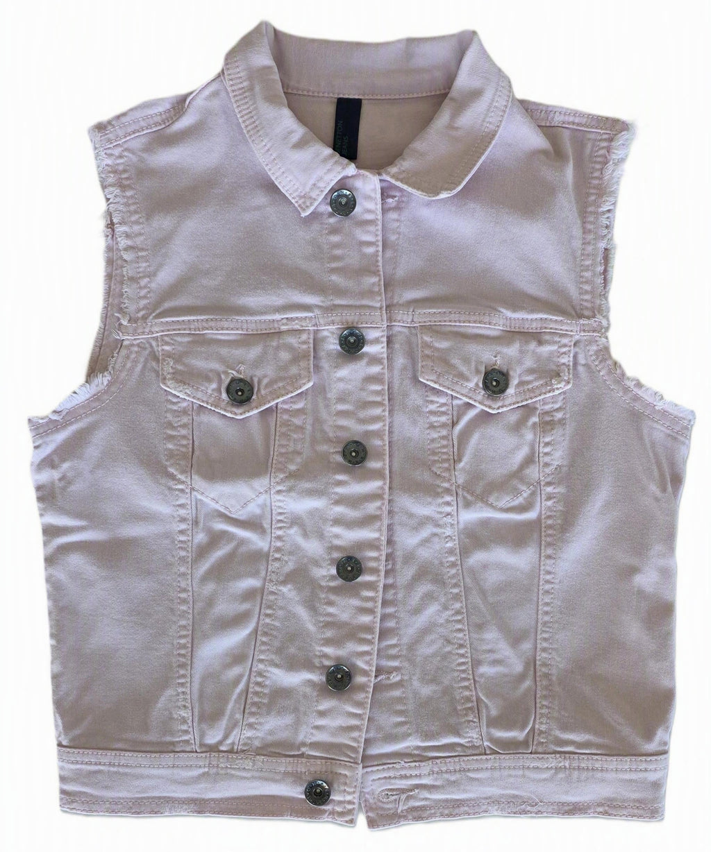Veste à patchs rose pâle de marque Benetton - taille S
