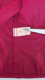 Veste à patchs rouge bordeaux de marque New Penny - taille L