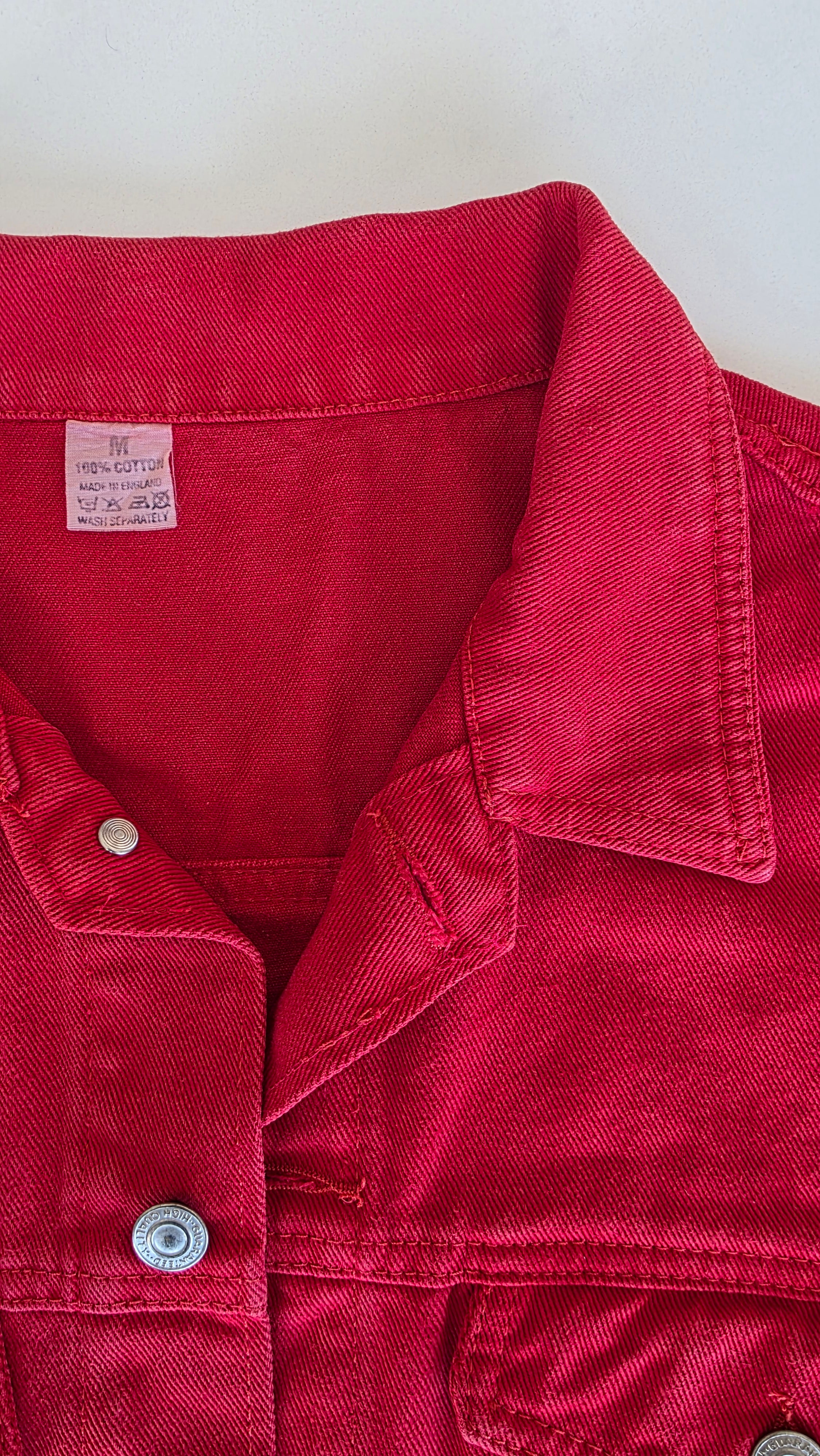 Veste à patchs rouge - taille M