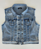Veste à patchs bleue clair de marque Vila - taille L