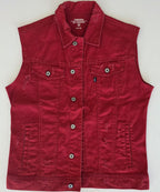 Veste à patchs rouge de marque Terranova - taille XL