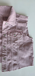Veste à patchs rose pâle de marque Guess - taille S