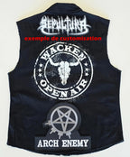 Veste à patchs noire de marque Wacken Open Air 2026 - taille L