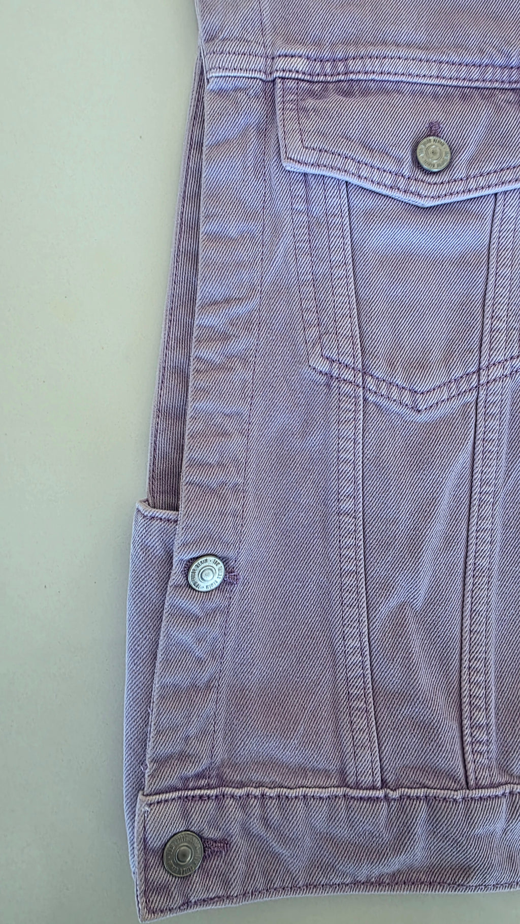 Veste à patchs rose pâle de marque Tom Taylor - taille S