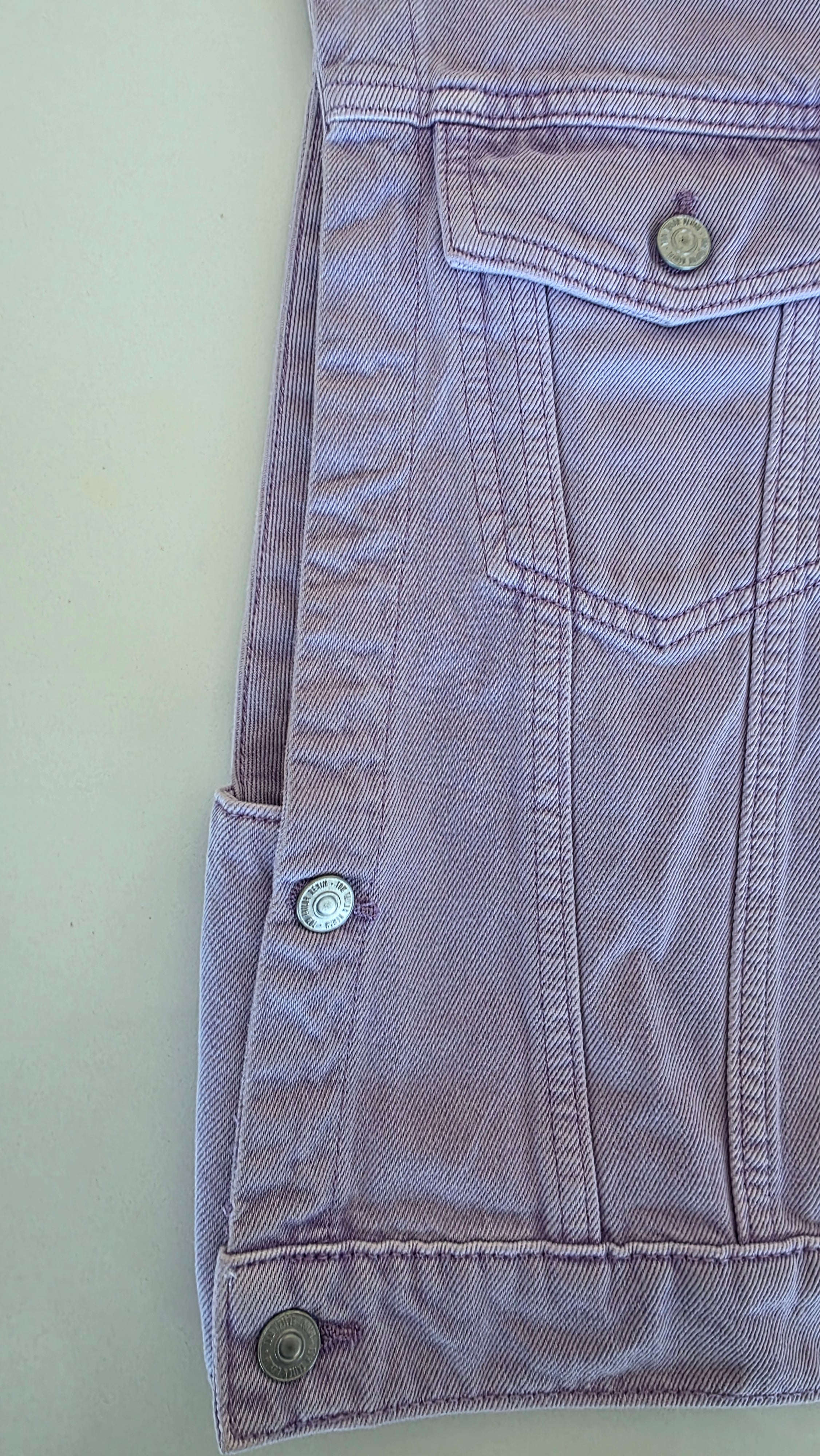 Veste à patchs rose pâle de marque Tom Taylor - taille S
