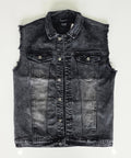 Schwarze Jacke mit Aufnähern – Größen S bis 3XL