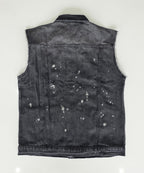Veste à patchs grise "destroyed" (mais neuve !) de marque Forplay - tailles S à 2XL