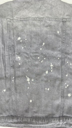 Veste à patchs grise "destroyed" (mais neuve !) de marque Forplay - tailles S à 2XL