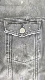Veste à patchs grise "destroyed" (mais neuve !) de marque Forplay - tailles S à 2XL