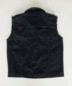 Veste à patchs noire femmes de marque Black Premium avec clous - tailles XL  et 2XL
