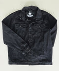 Veste à patchs noire de marque Pull The Plug - taille XL
