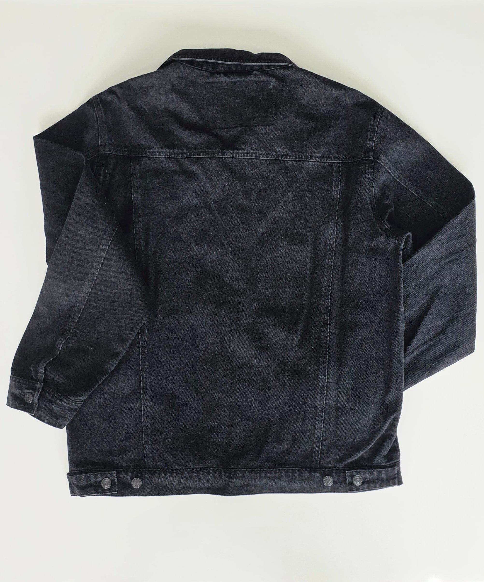 Veste à patchs noire de marque Pull The Plug - taille XL