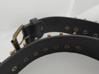 Ceinture noire à balles couleur bronze