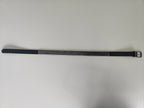 Ceinture noire 120 cm robuste et épaisse, clous serrés gris anthracite brillants et fumés