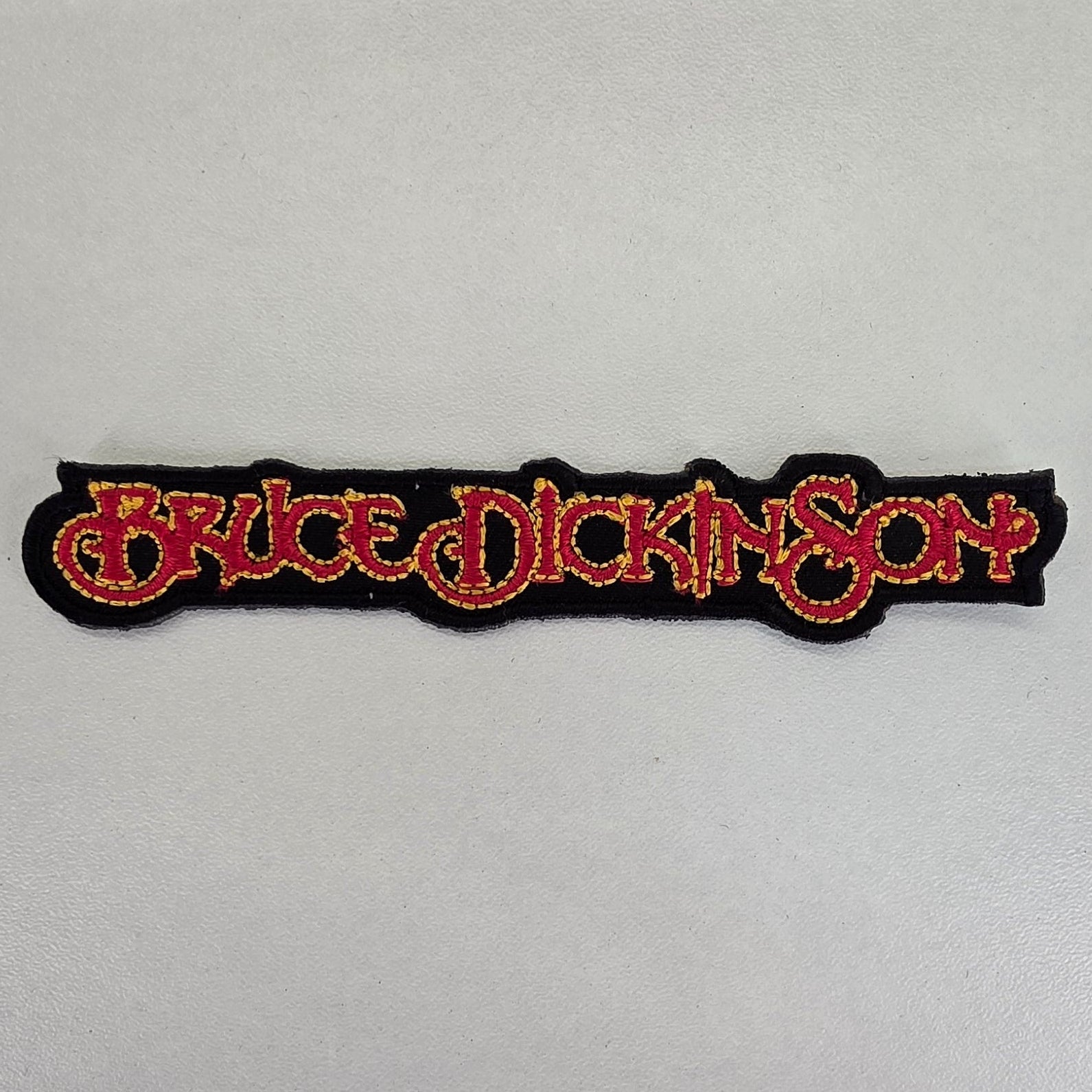 Patch Bruce Dickinson - rouge et jaune