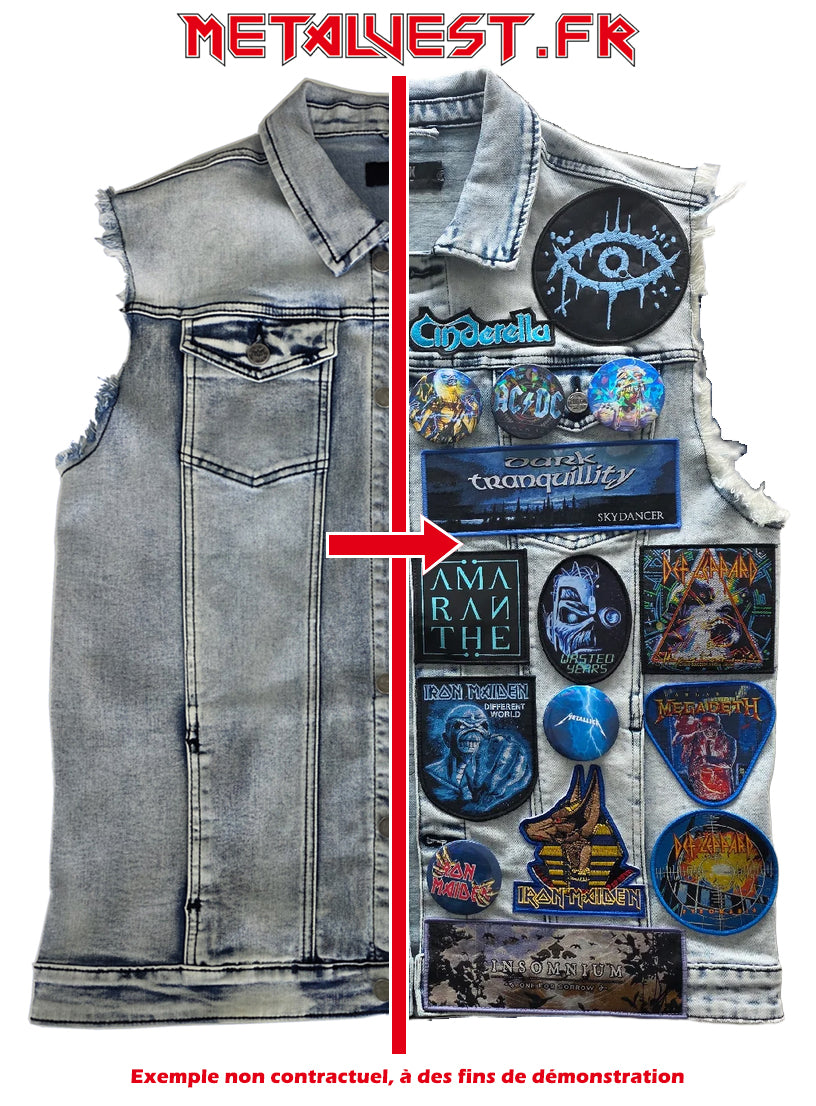 Veste à patches sur mesure