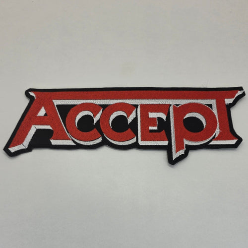 Backpatch Accept Logo Rouge Et Blanc - Metalvest