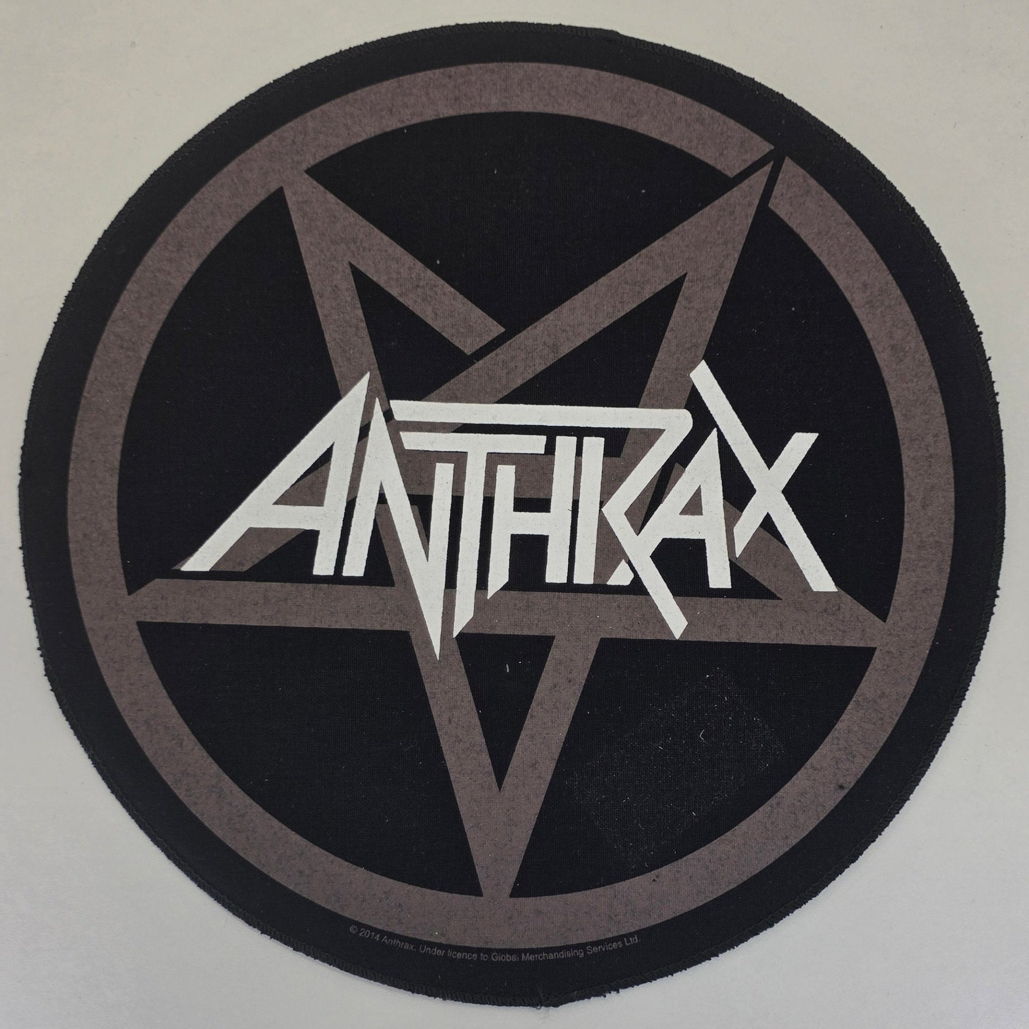 Backpatch Anthrax Blanc Rond - Metalvest