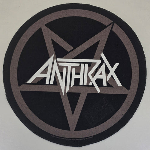 Backpatch Anthrax Blanc Rond - Metalvest