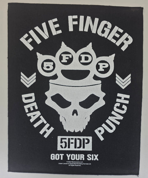 Backpatch Five Finger Death Punch Got Your Six - Metalvest