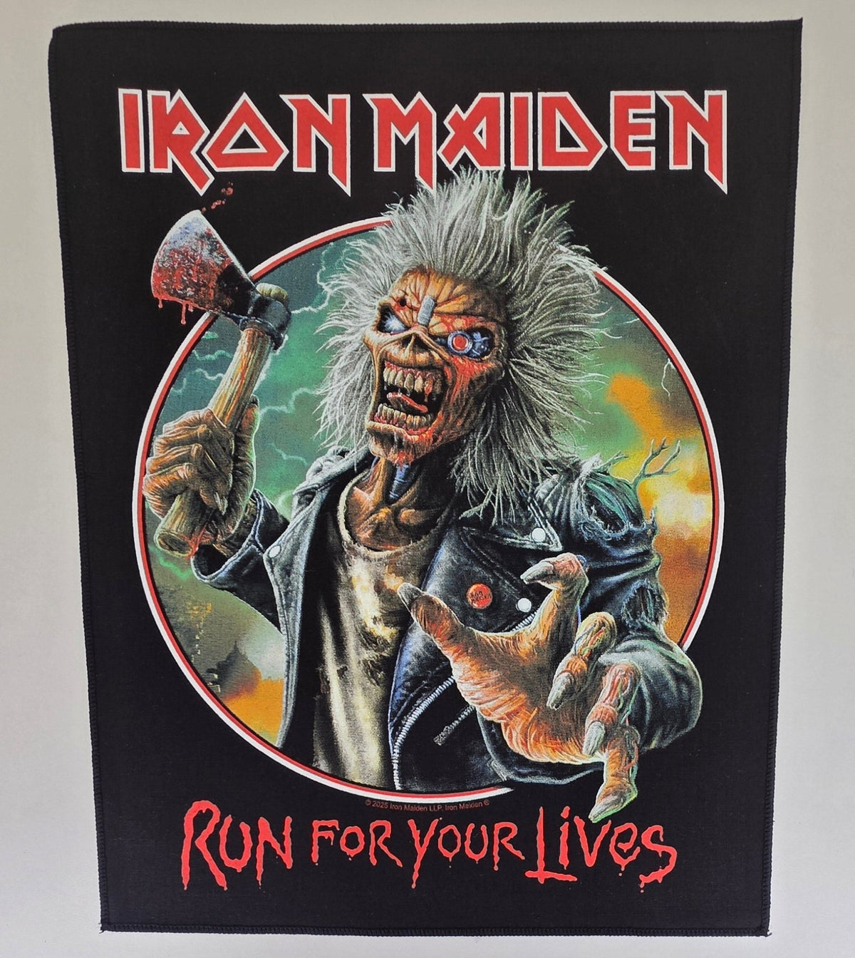 Backpatch Iron Maiden - Run for Your Lives - Metalvest