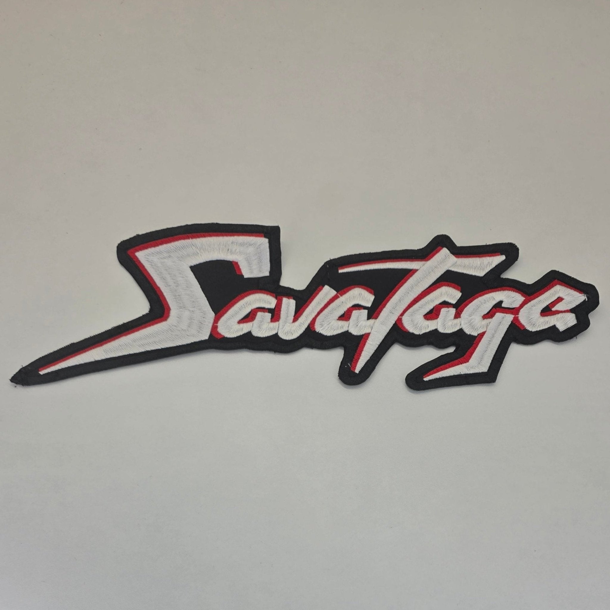 Backpatch Savatage Blanc Et Rouge - Metalvest