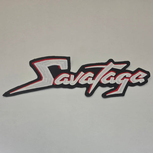 Backpatch Savatage Blanc Et Rouge - Metalvest