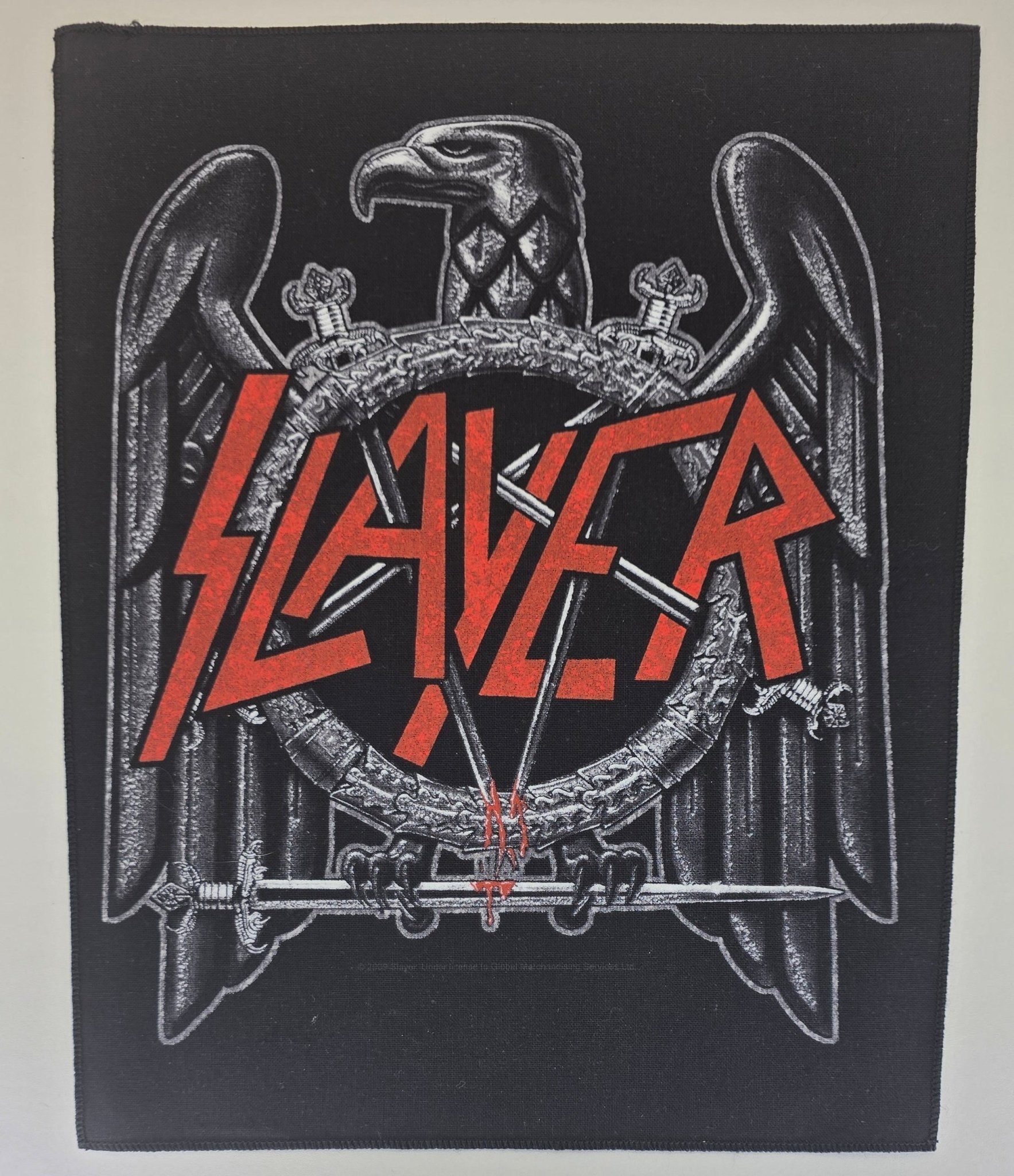 Backpatch Slayer Aigle Blanc Et Rouge - Metalvest