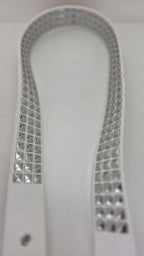 Ceinture blanche robuste et épaisse, clous pyramidaux + 21 au bout - Metalvest