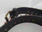 Ceinture noire à balles couleur bronze - Metalvest