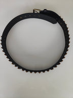 Ceinture noire à balles couleur bronze - Metalvest