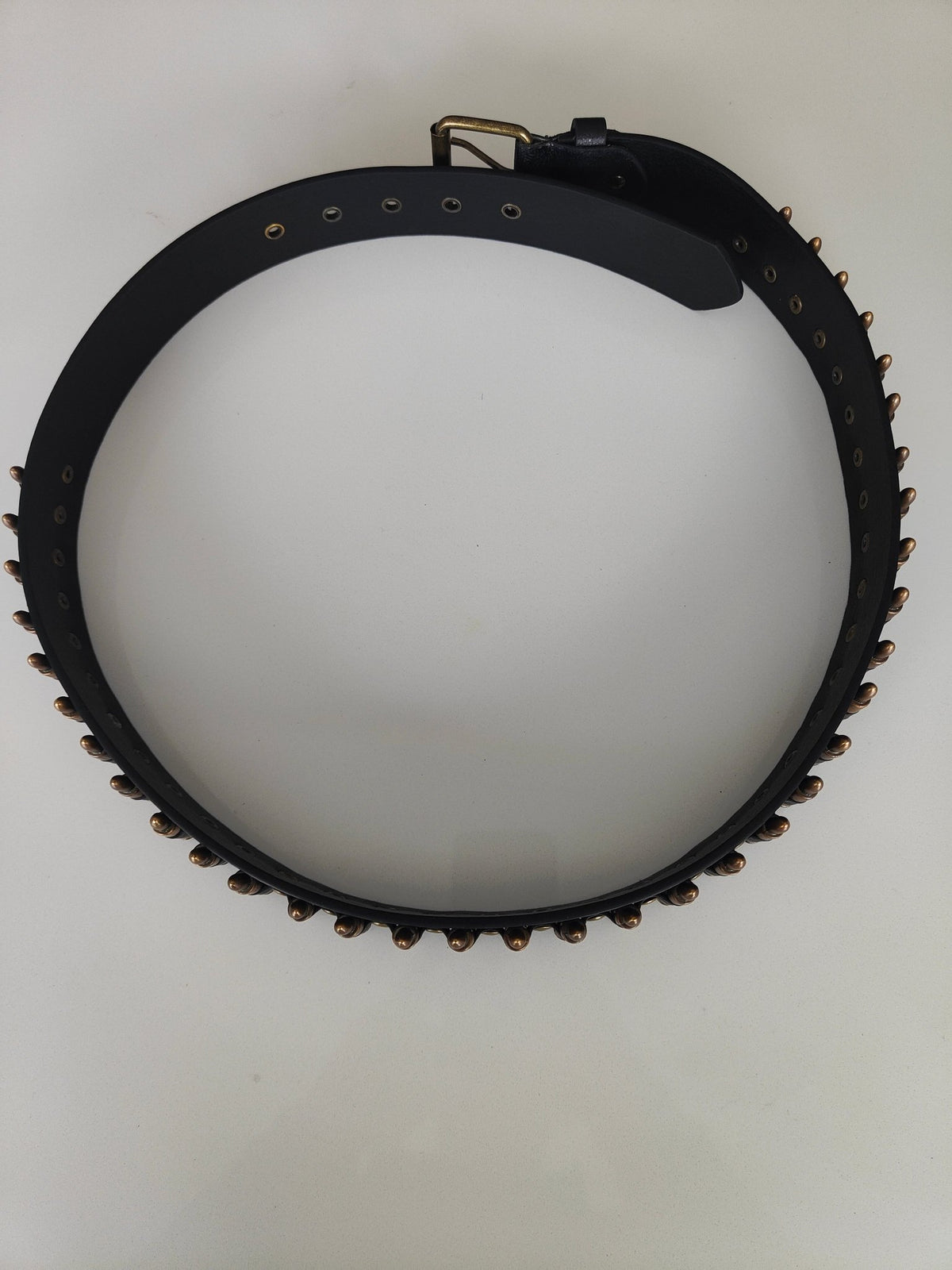Ceinture noire à balles couleur bronze - Metalvest