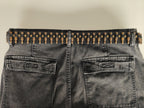 Ceinture noire à balles couleur bronze - Metalvest