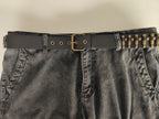 Ceinture noire à balles couleur bronze - Metalvest