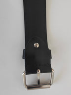 Ceinture noire cloutée, clous pyramidaux - Metalvest