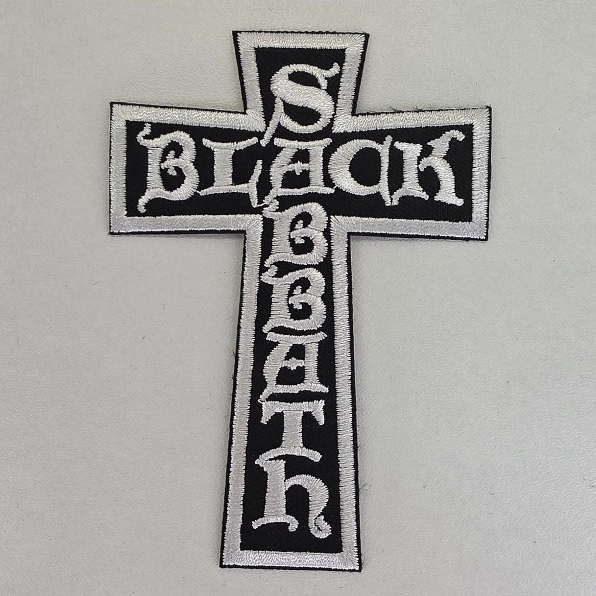 Patch Black Sabbath - croix blanche - Metalvest