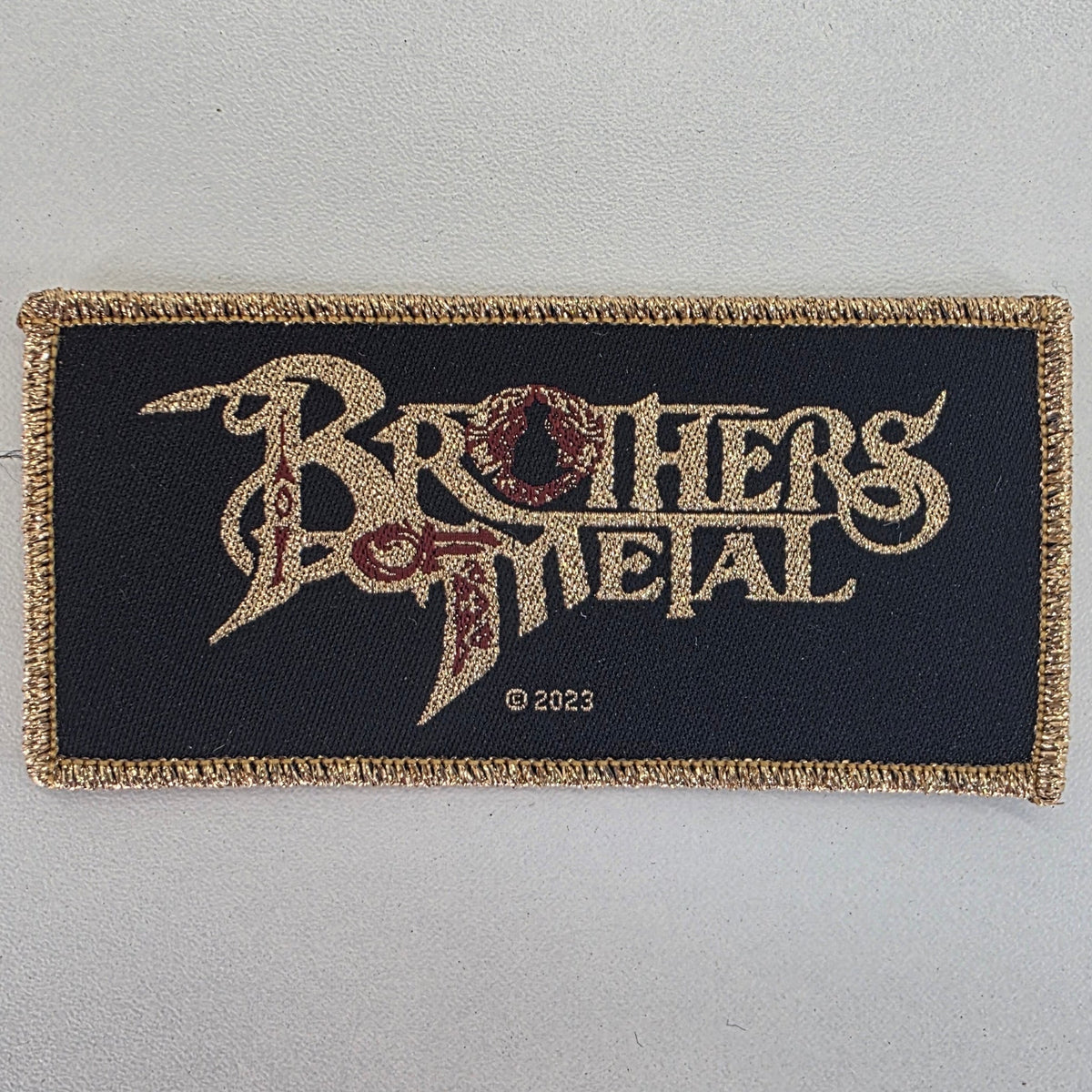 Patch Brothers Of Metal - golden logo - Metalvest