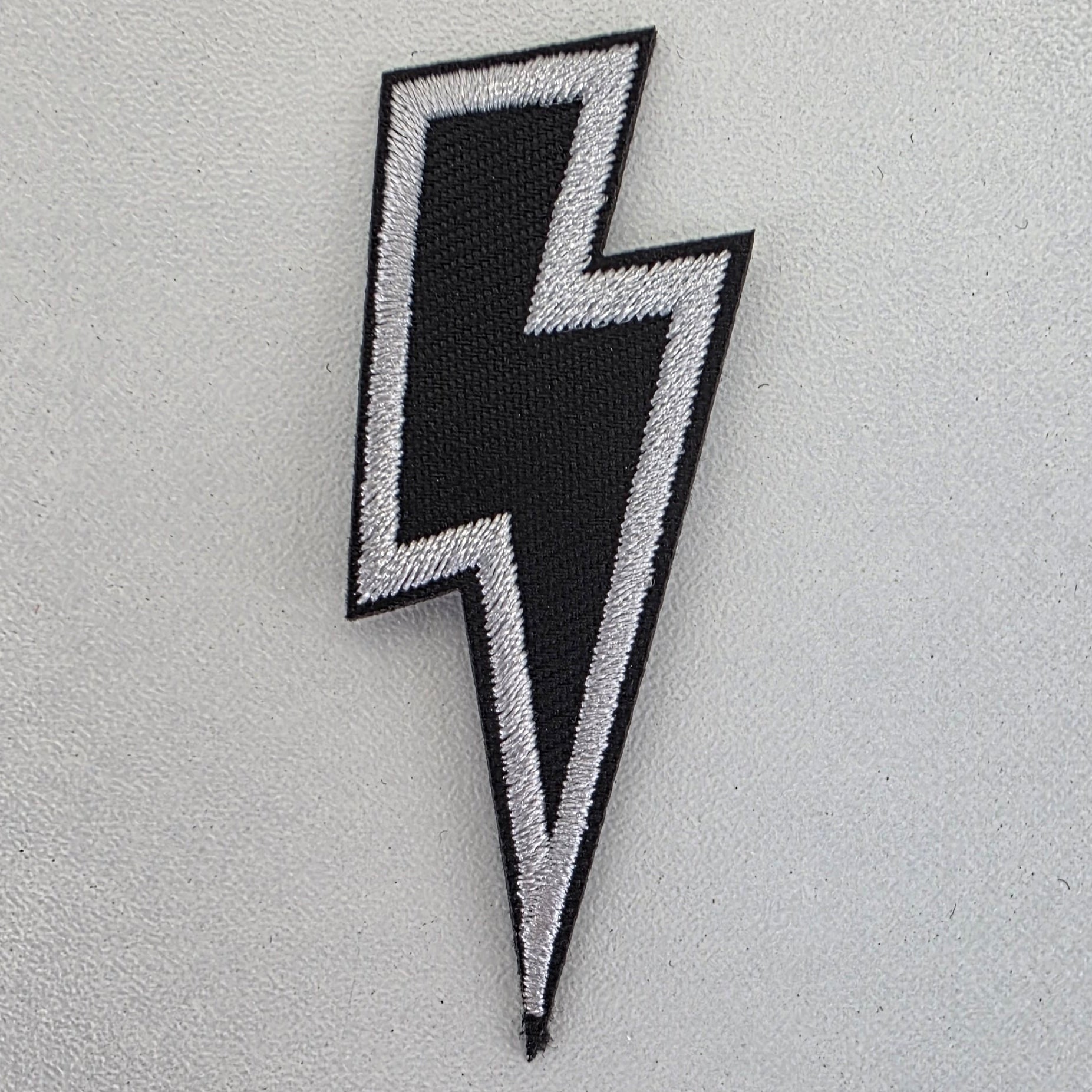 Patch Éclair Lightning Blanc - Metalvest