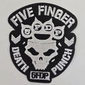 Patch Five Fingers Death Punch 5FDP Blanc Cut-Out - Metalvest
