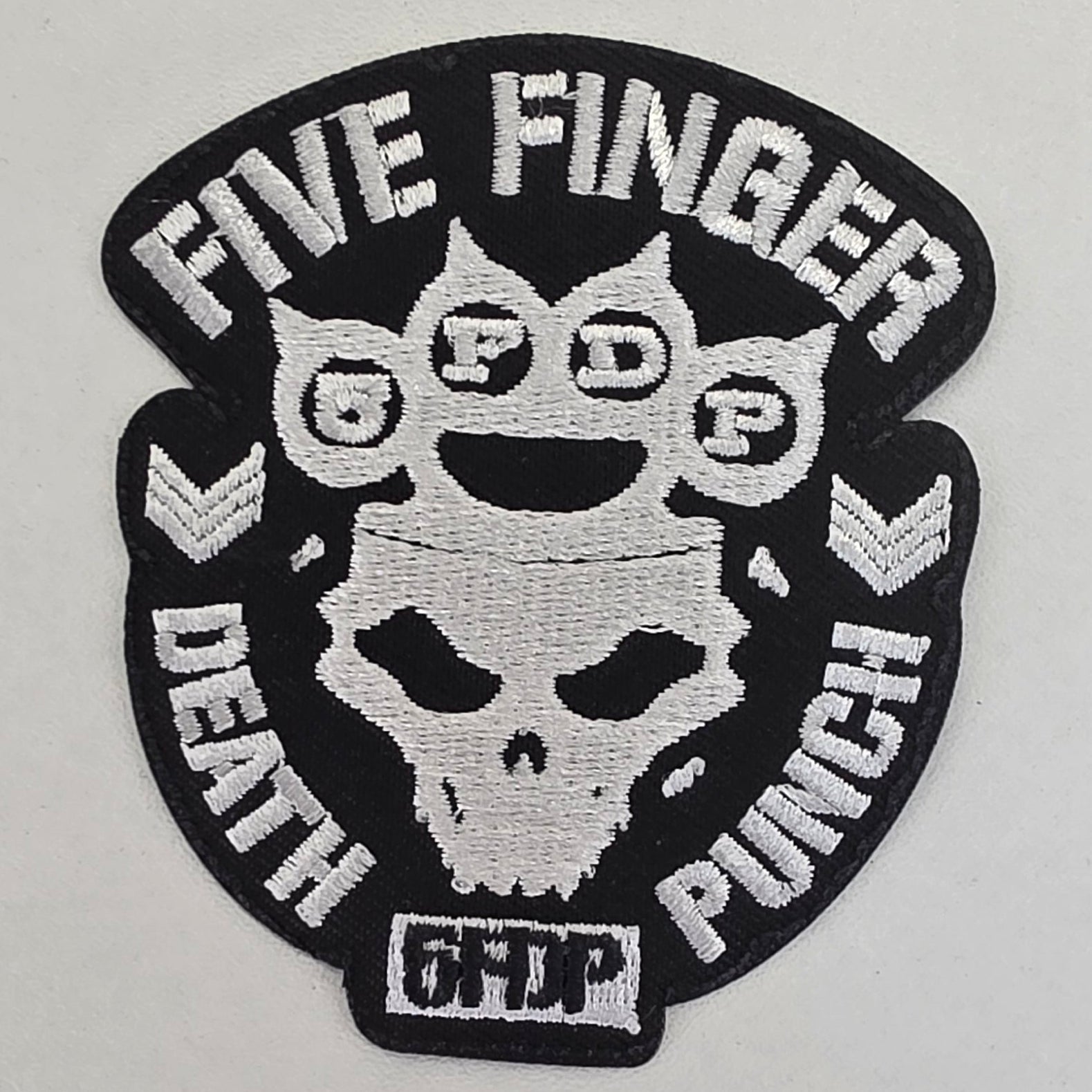 Patch Five Fingers Death Punch 5FDP Blanc Cut-Out - Metalvest