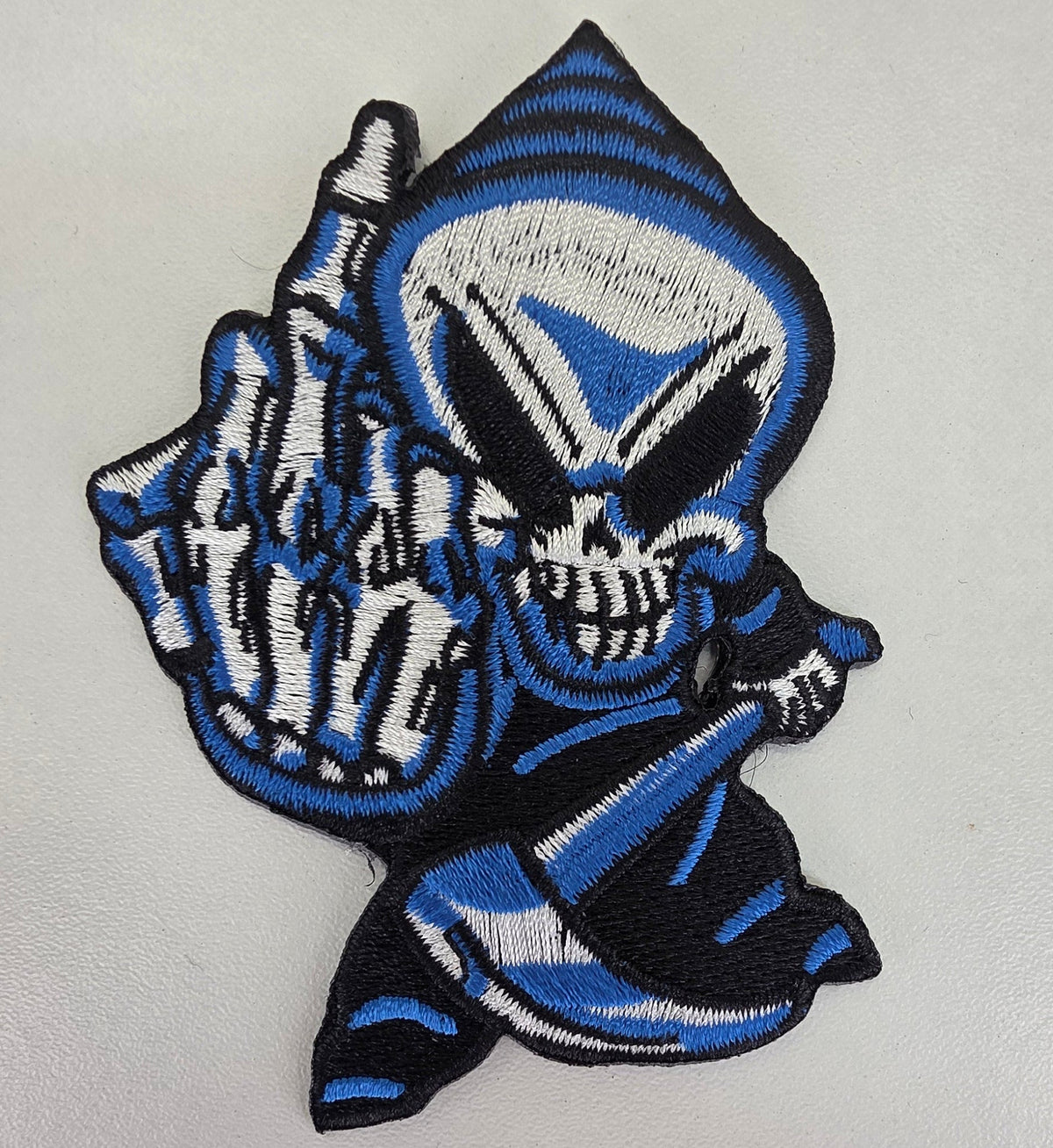 Patch Goblin - blanc et bleu - Metalvest