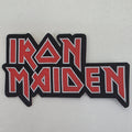 Patch Iron Maiden Logo Rouge Et Blanc Cut-Out - Metalvest