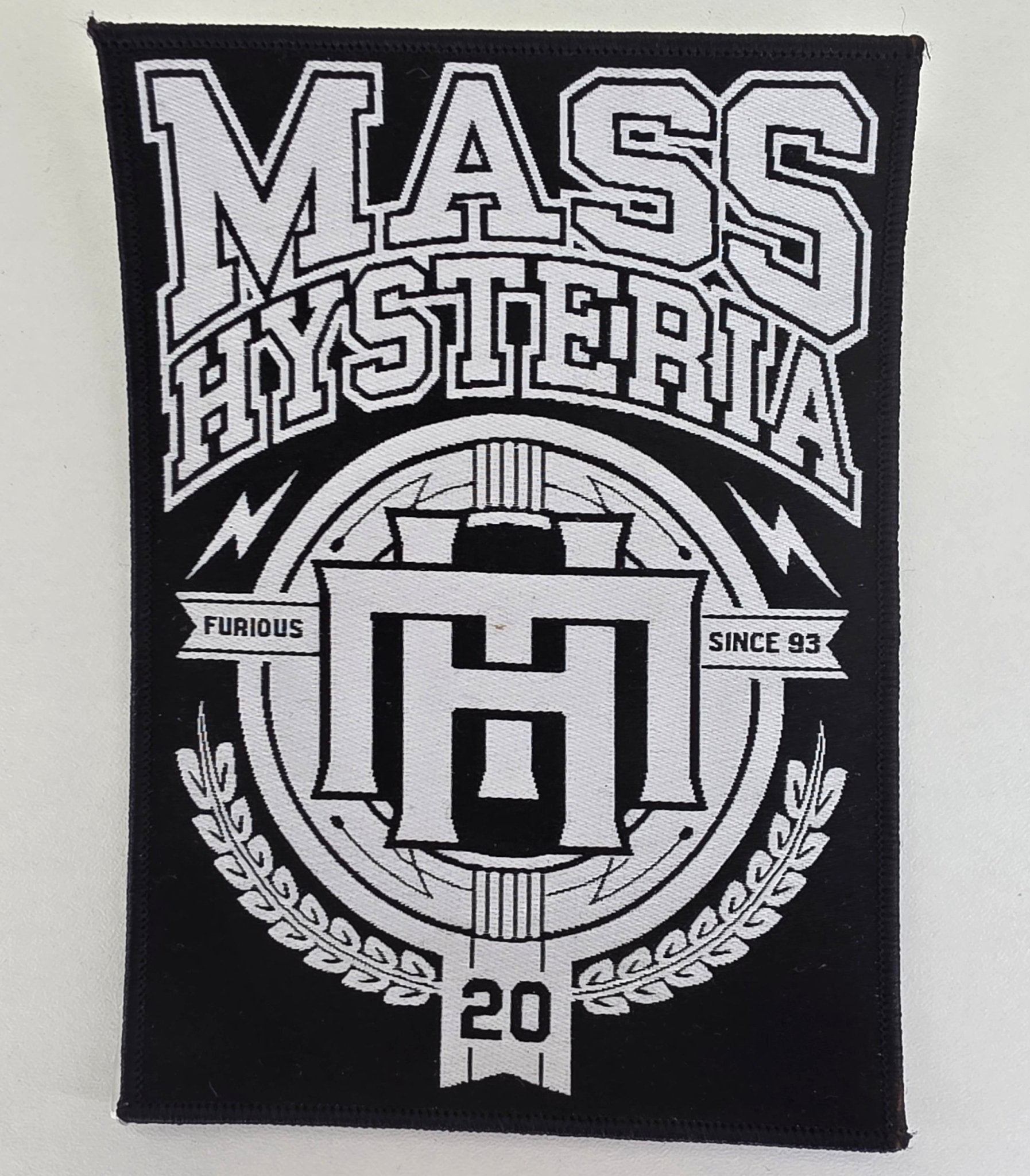 Patch Mass Hysteria 20 Ans Blanc - Metalvest