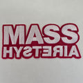 Patch Mass Hysteria Blanc Et Rouge Découpé - Metalvest