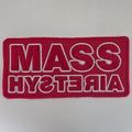 Patch Mass Hysteria Rouge Et Blanc Fond Rouge - Metalvest