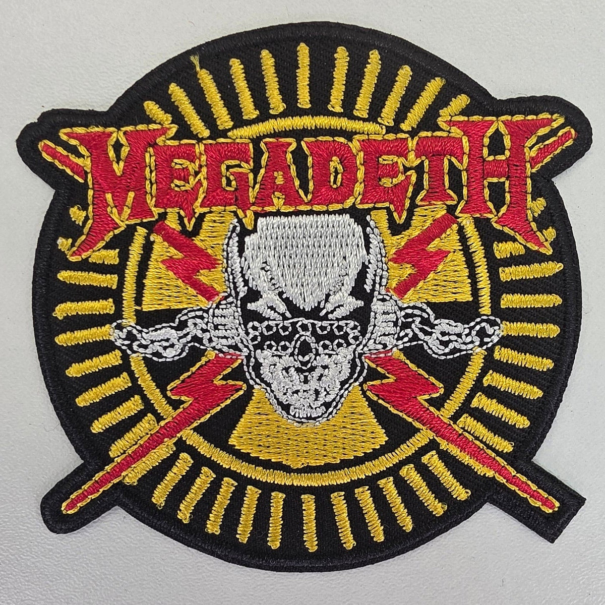 Patch Megadeth - rouge et jaune - Metalvest