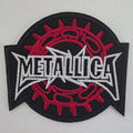 Patch Metallica Logo Blanc Et Rouge - Metalvest